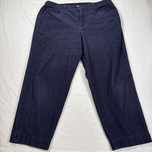PANTS CJ Banks Corduroy  Womens Plus 18W NAVY‎ Casual Comfort Classic Fit